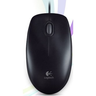 Logitech 로지텍 유선마우스 (M100R/블랙)