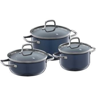 WMF 독일 WMF 가정용 주방 냄비 1806930 WMF Fusiontec Essential Induction 3-Piece Saucepan Set w