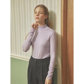 Breeze Tencel Turtleneck T-shirts - Lavender