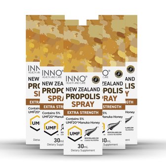  이노헬스앤케어 뉴질랜드 프로폴리스 스프레이 엑스트라 스트렝스 30ml 5개