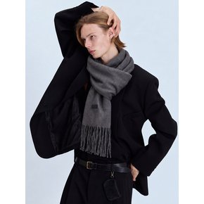 VIRGIN WOOL MUFFLER_GRAY