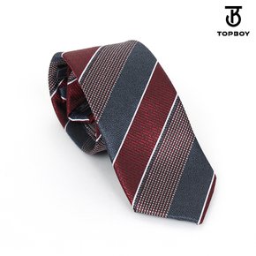 마이크로 피버 다색 스트라이프 8cm 수동 넥타이 (MOL032)