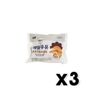  매일우유 초코크림소금빵 베이커리빵 95g x 3개