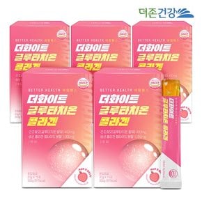 배럴헬스 더화이트 글루타치온 콜라겐 젤리 스틱 복숭아맛 5박스