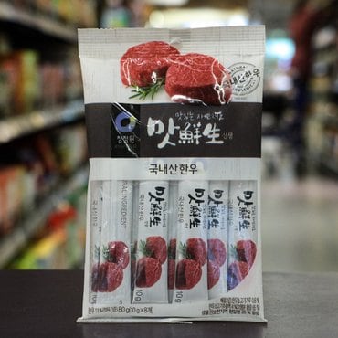 청정원 맛선생 국내산 한우(스틱) 80g 1개