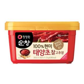 청정원 100%현미 태양초 찰고추장 2kg