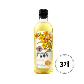 CJ제일제당 백설 카놀라유 900ml x 3개