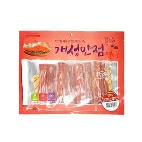 반려견 육포 애견간식 연어 고구마 스테이크 300g