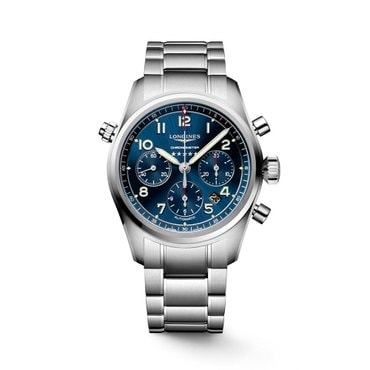 론진 스피릿 블루 다이얼 크로노그래프 42MM L3.820.4.93.6