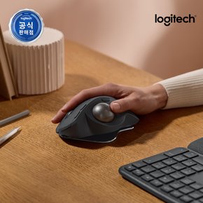로지텍 코리아 MX ERGO S 무소음  무선 블루투스 트랙볼 마우스