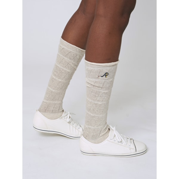 AW31AS06 시어 루즈삭스_멜란지 베이지