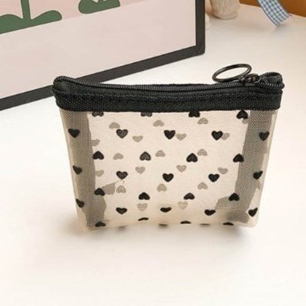 [옷자락] 여성용 일상용 화장품 파우치 미니멀 지퍼형