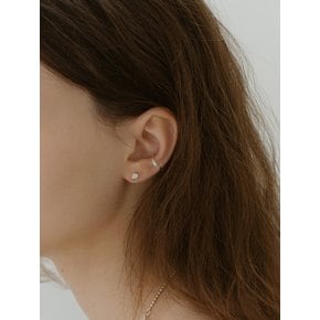 [Silver 925] Glitter Hammer Ear Cuff