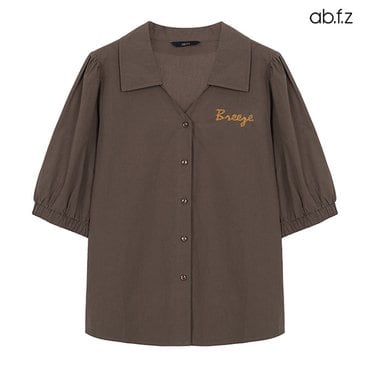 ab.f.z 카라 브이넥 자수 블라우스 (AFX2HB37A)