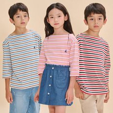 [BEANPOLE KIDS] 24FW 멀티 스트라이프 7부 티셔츠 (3종 택1)