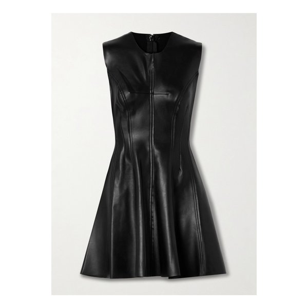 노마카말리 그레이스 패널 인조 미니 드레스 블랙 46376663162922911