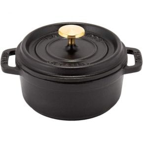 일본 스타우브 냄비0108 Staub 1101225 Pico Cocotte Round 4.7 inches 12 cm 블랙 TwoHandled P