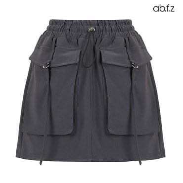 ab.f.z 허리 스트링 밴딩 미니 스커트 (AFX5QS34A)
