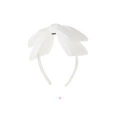 세실 리본 헤어밴드(Pink/Ivory)