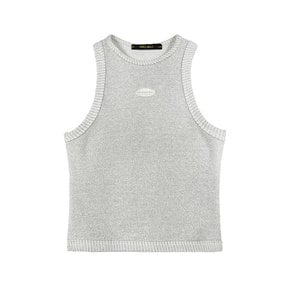 [홀리넘버세븐] [CocaNButter] Womens Dancer Crop Tank Top_SILVER