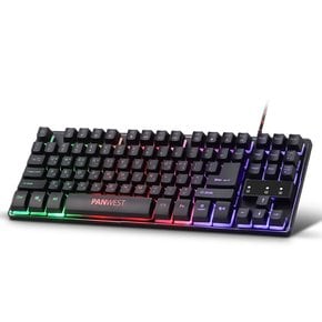 텐키리스 LED 게이밍 키보드 / RGB 백라이트 멤브레인 IZGK45KTL