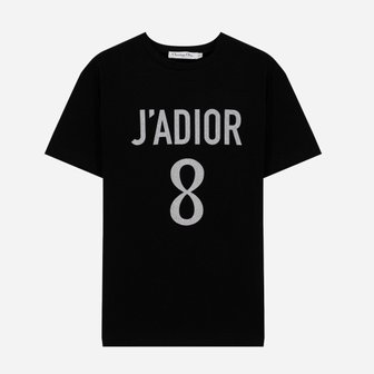 DIOR 디올 자도르 8 티셔츠 블랙 반팔 213T03TC001 X9000