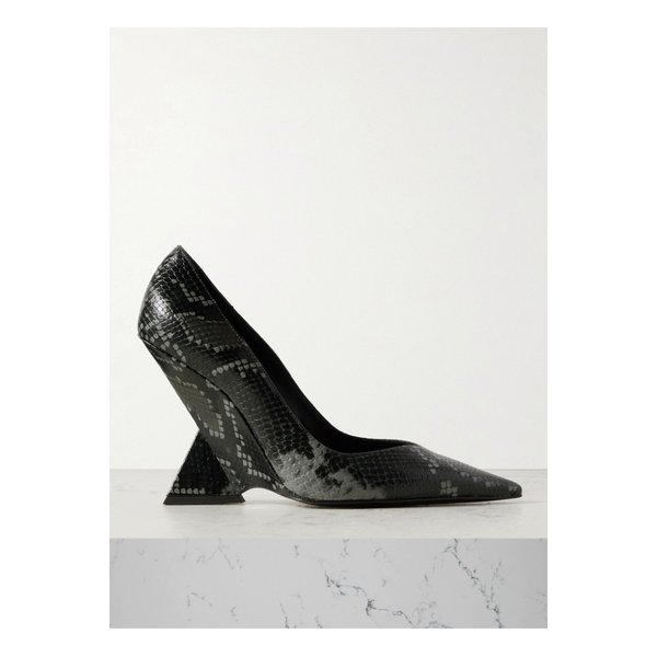 케오프 스네이크 이펙트 가죽 펌프스 스네이크 프린트 1647597349104234