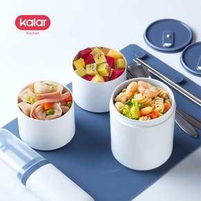 [kalar]3단 도시락 (파스텔블루, 파스텔핑크, 파스텔그린)