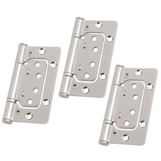  이지경첩 니켈 3개조 세트 방문 도어 목문용 CB 경첩 너클 4010 가구 옷장 나무 문 교체 수리 피스 포함