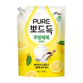 퓨어 뽀드득 주방세제 레몬향1.2L