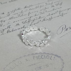 HEART PUNCHING SILVER 925 ring 하트펀칭 러블리 데일리 오픈조절 실버 은반지_P426055441