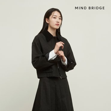 마인드브릿지 [24FW][택가 199,000원] 데님카라배색워크점퍼