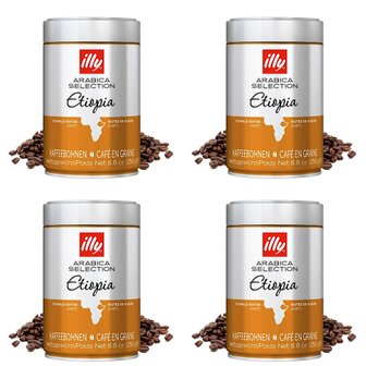  일리 아라비카 셀렉션 에티오피아 커피빈 원두 홀빈 커피 illy Ethiopia 250g 4개