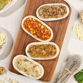 [폐쇄몰]낭만부부 바로한끼 100g 4종 혼합 4팩 (불고기,잡채,피자,고르곤졸라)