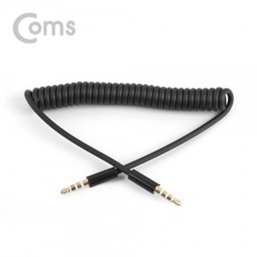 Coms 3.5mm AUX 4극 스프링 케이블 (BB114) (30Cm)