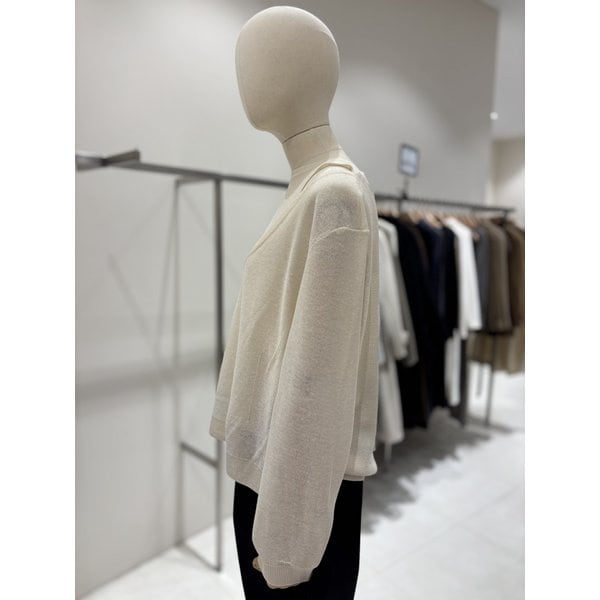 [부산점] 어깨 트임 린넨 혼방 니트 (NJK6MP411)