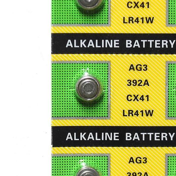 10p AG3(LR41) 알카라인 버튼 건전지(1)