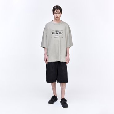 송지오 옴므 오더 디스오더 다잉 티셔츠 카키 SH3TS341KK