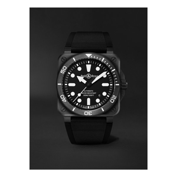 벨앤로스 BR-03 다이버 오토매틱 세라믹 고무 42mm 시계 46376663162921255