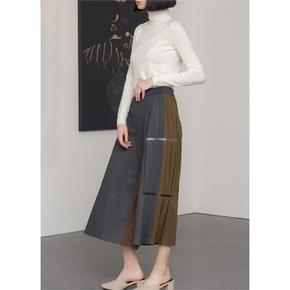 SIDE CORSET PLEATS WIDE PANTS (S1984674)