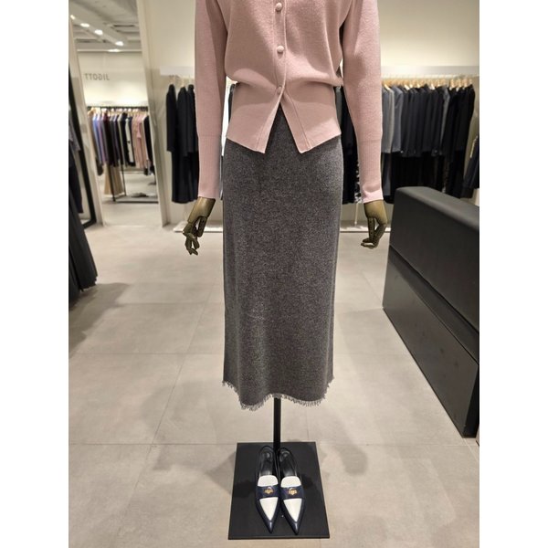 [파주점] 울 프린지 밴딩 니트 스커트 JS2B1SK501
