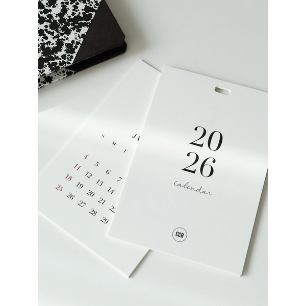 CCR 2026 캘린더 달력 종이속지 2type