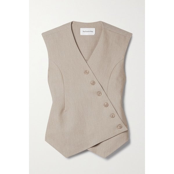 더프랭키샵 마에사 어시메트릭 우븐 베스트 1647597283500456