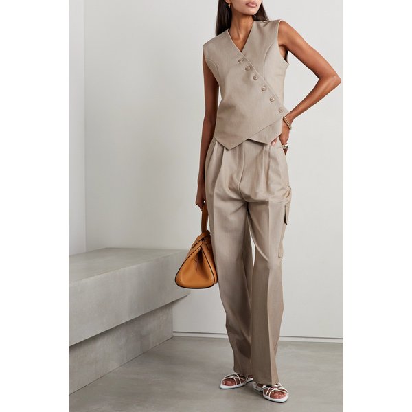 더프랭키샵 마에사 어시메트릭 우븐 베스트 1647597283500456