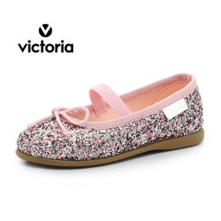 [본사공식] 빅토리아슈즈 키즈 글리터 발레리나 여아구두 (1046100-ROSA) - SSG.COM