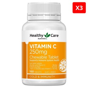 헬시케어 비타민C 250mg 츄어블 150정 X3개
