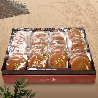 참다올 국내산 보리와 팥으로 만든 찰보리빵 선물세트 25gx18개
