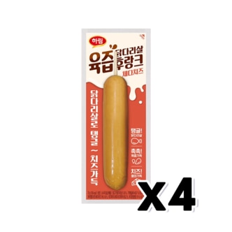  하림 닭다리살 육즙후랑크 체다치즈 소시지핫바 70g x 4개