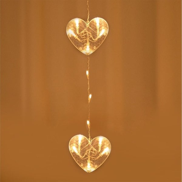 감성 LED 크리스탈하트 장식전구 크리스마스 창문조명