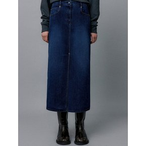 3 STITCH DENIM SKIRT - DAWN BLUE